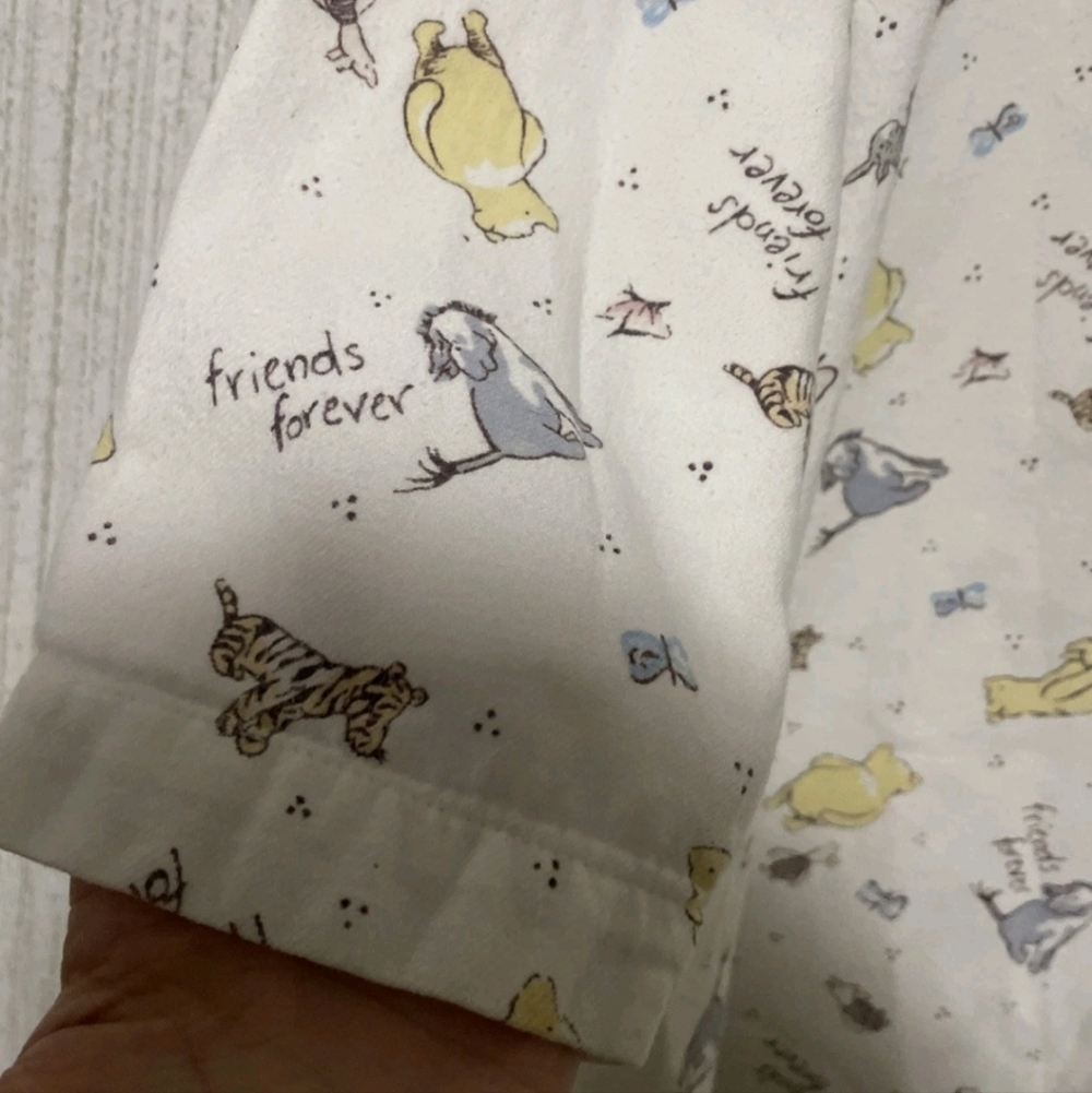 Vintage Disney Size Large Nightgown Sleep Shirt Winnie The Pooh - Picture 6 of 10